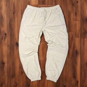 Stadium Goods‎ Track Pants Mens XL Beige Nylon Drawstring Streetwear